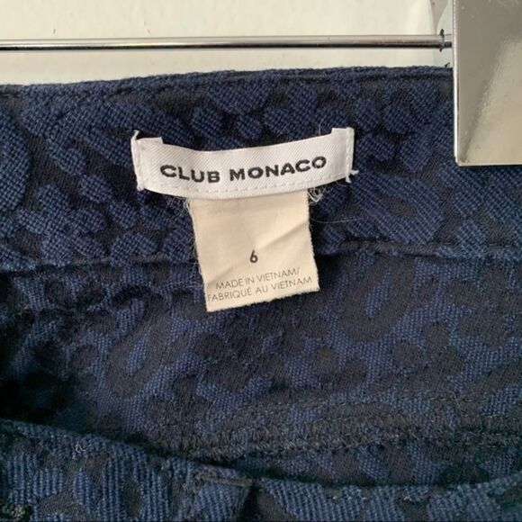 Club Monaco Paisley Print Ankle Denim Pants - Picture 6 of 7